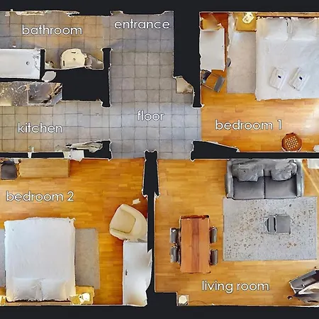 Апартаменты Executive 2 Bedroom Flat Near To The - D10 *